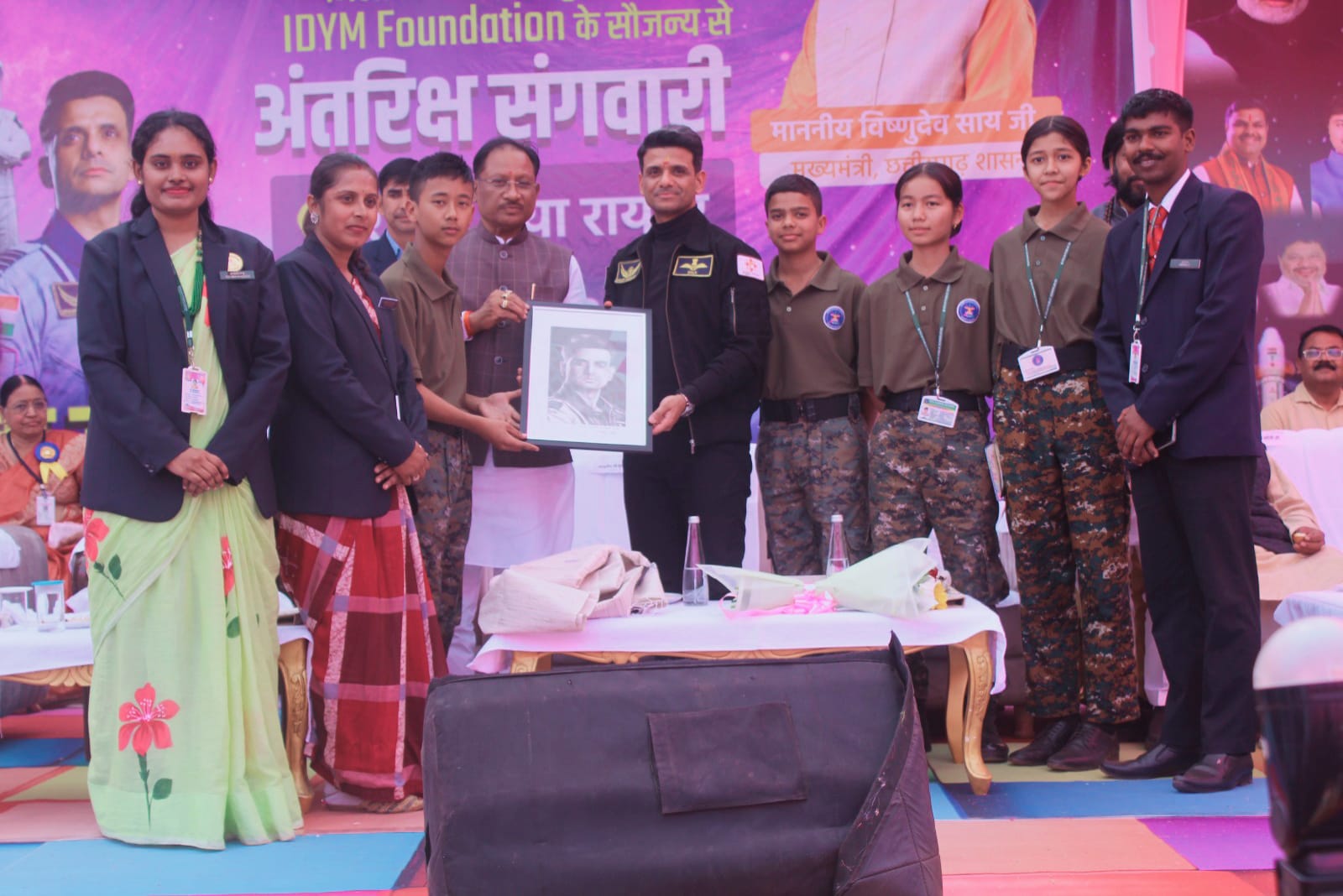 OUR CADETS MET  ASHOK CHAKRA AWARDEE GROUP CAPTAIN SHUBHANSHU SHUKLA